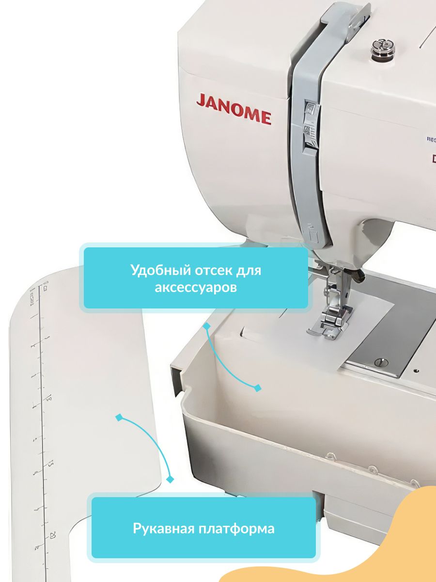 Швейная машина Janome 5519 - купить по низким ценам с доставкой в  интернет-магазине OZON (1102830896)