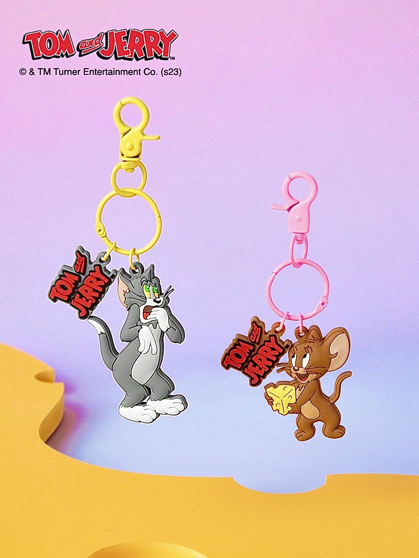TOM & JERRY Набор из 2 Брелоки с дизайном Том и Джерри