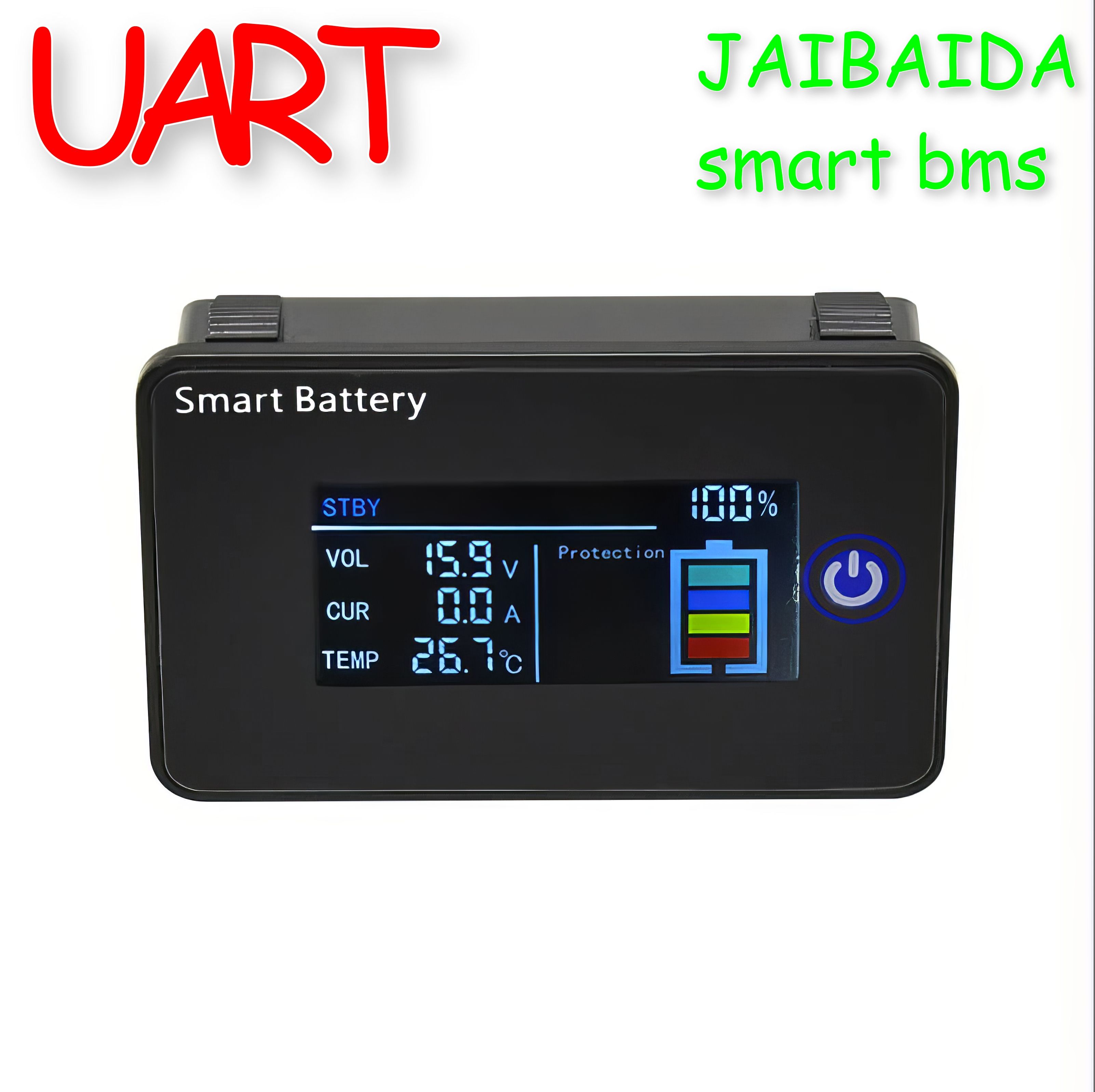 JBDSmartBMS1,8"LCDЖК-дисплейUARTКоммуникационнаяплатаBMSЛитиеваябатареяАксессуарыдляSmartBMS