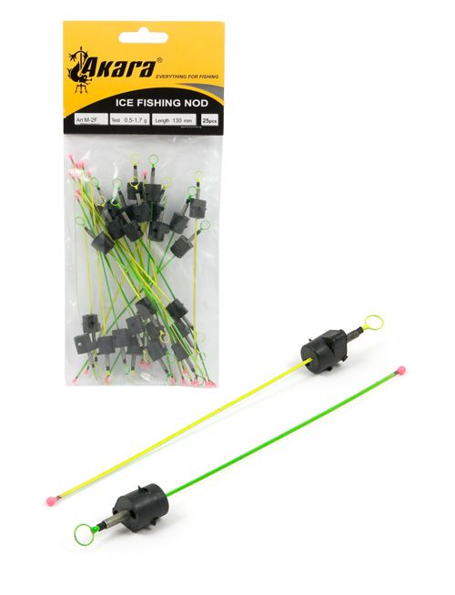 Кивок Akara Ice Fishing Nod час. пружина краш. 0,5-1,7 гр. 130 мм кольцо