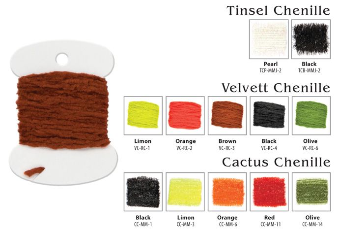 Материал для вязки мушек Akara Tinsel Chenille MMJ-5 2,0 м pearl