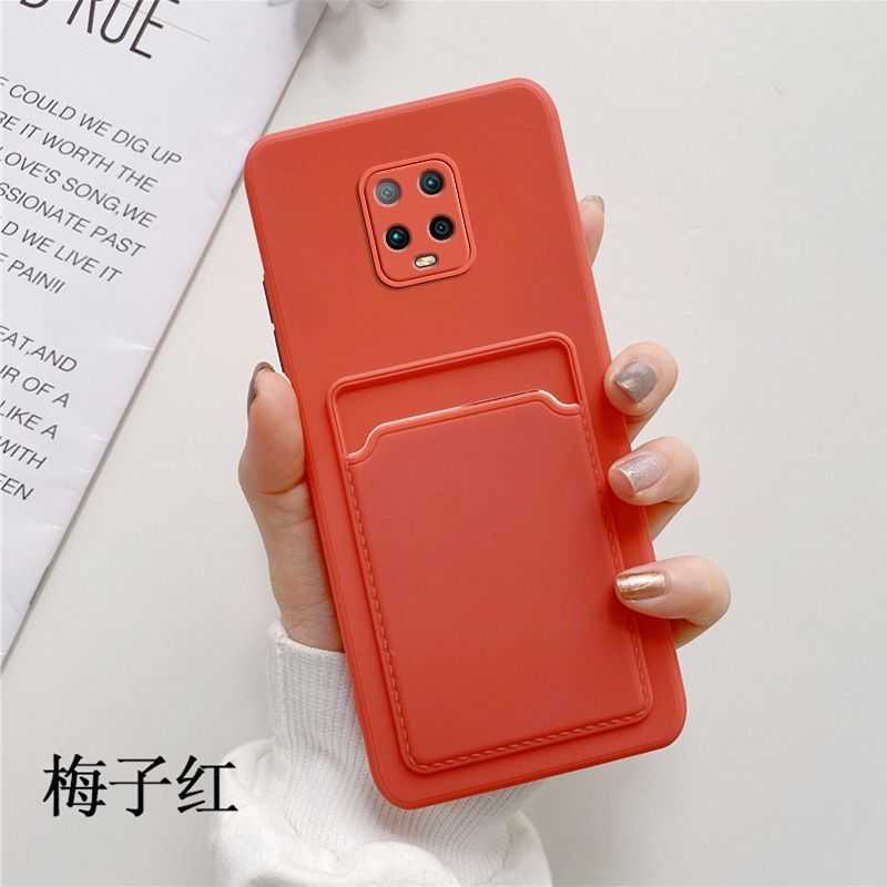 智能手机壳 用于 Redmi Note 9S, 热塑性聚氨酯, 酒红色
