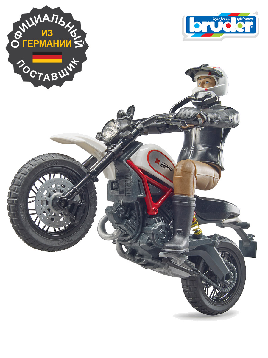 Moto avec pilote Scrambler Ducati Desert Sled Bruder - Boutique de Moto avec pilote Scrambler Ducati Desert Sled Bruder - Boutique de