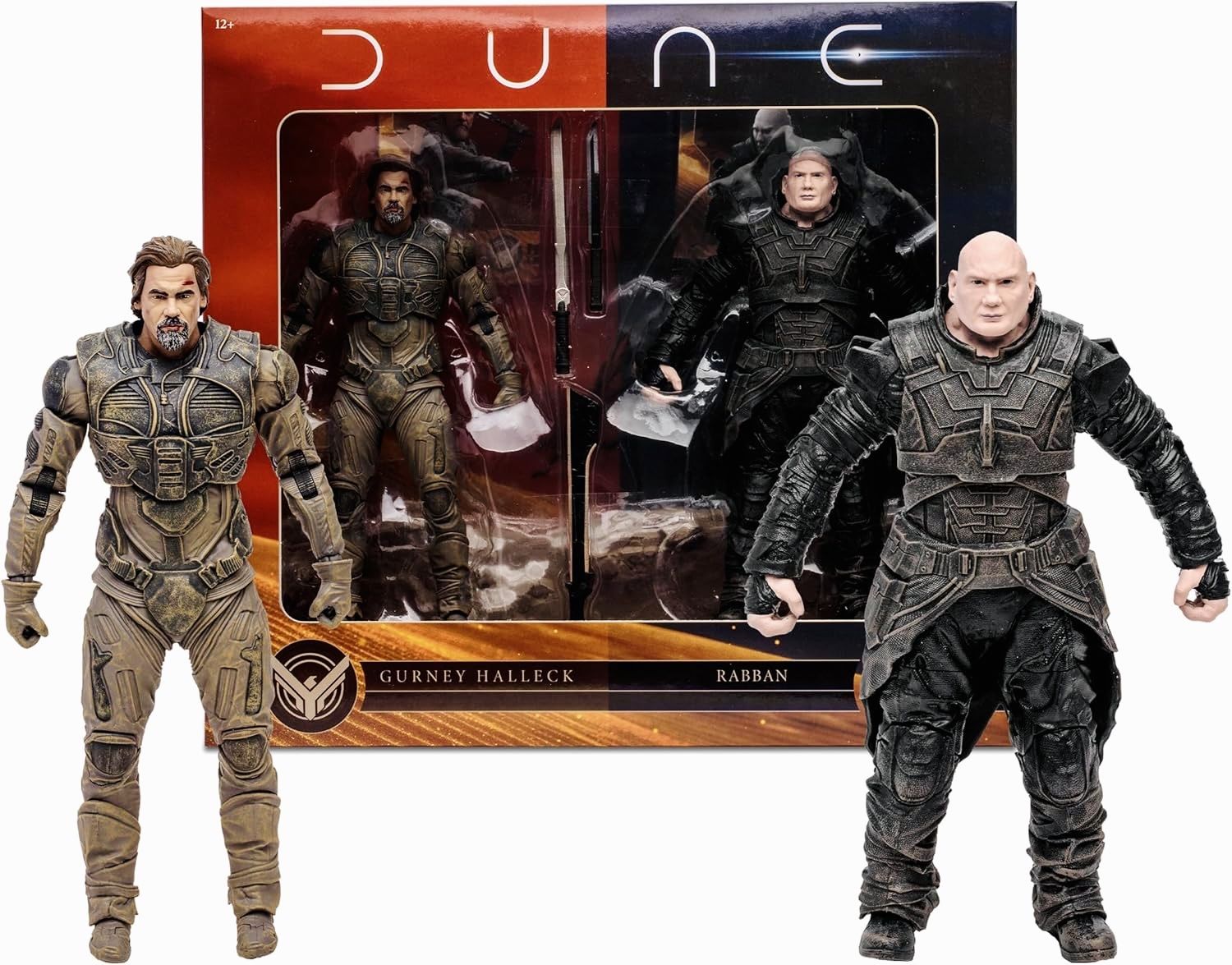 Dune / Дюна Набор фигурок Гурни Халлек & Раббан (Dune: Part Two), 18 см