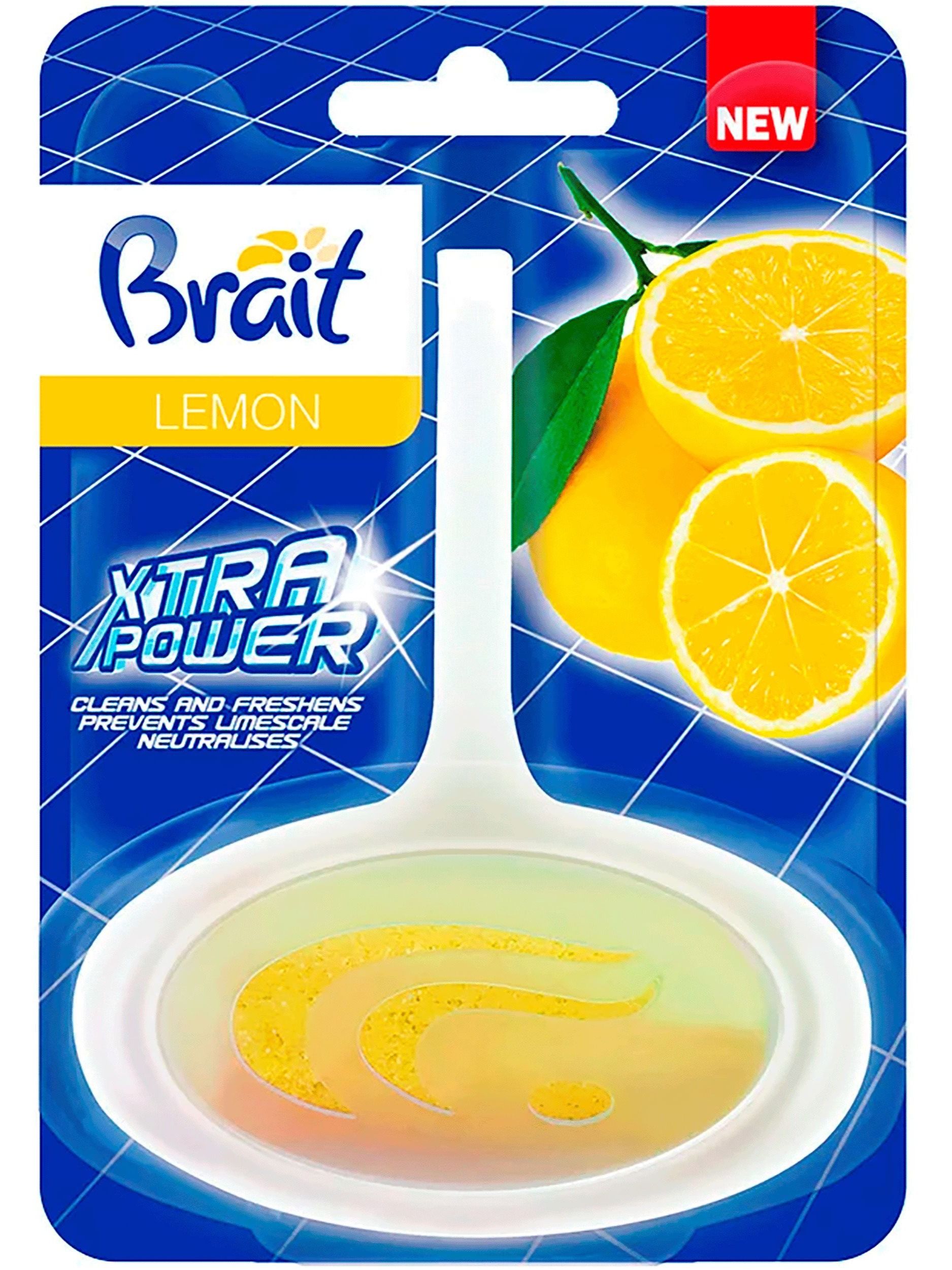 Brait Туалетный блок-корзинка LEMON Xtra Power, устраненение грязи и ...