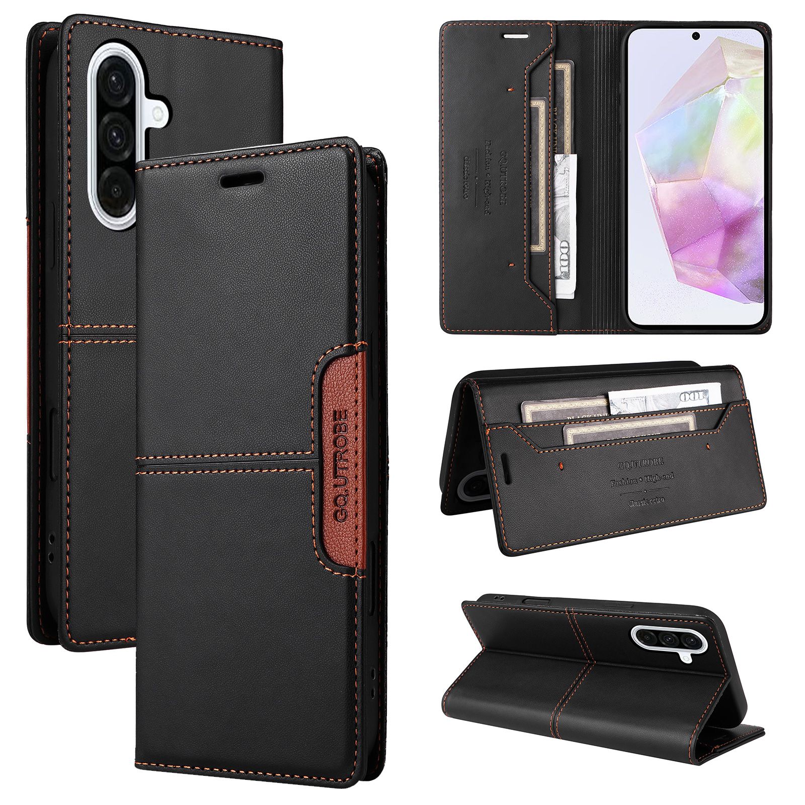 Чехол-книжкаДляSamsungGalaxyA36(СамсунгГалаксиА36)РоскошныйДизайнерскийКожаныйЧехол-кошелек