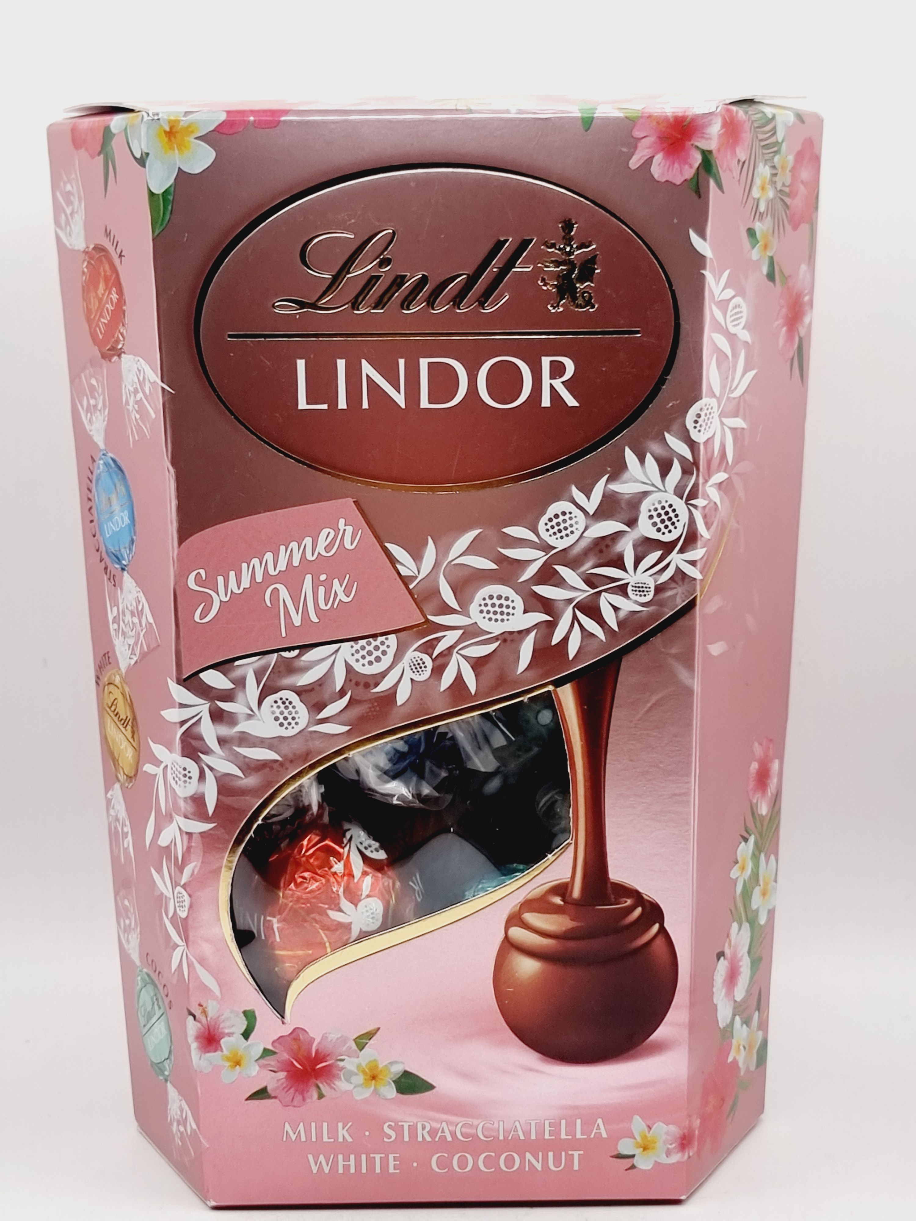 Конфеты Lindt LINDOR Cornet Summermix Летний Микс в Розовой