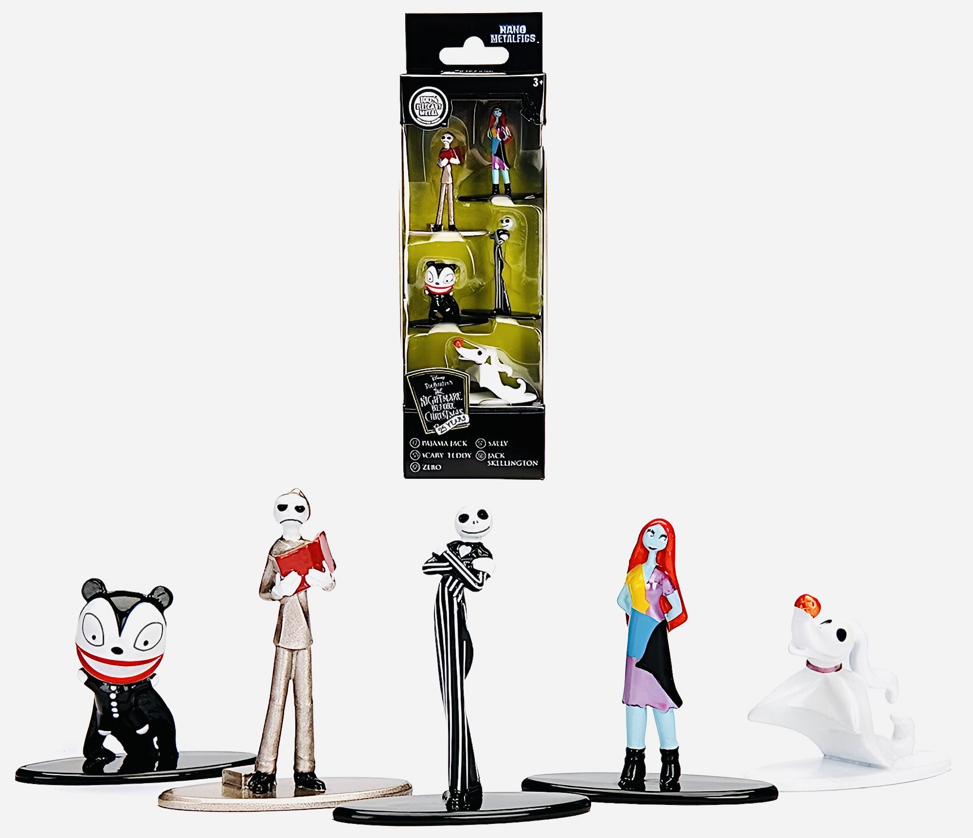 Кошмар перед Рождеством / Nightmare Before Christmas Набор фигурок Nano Metalfigs 5-Pack с Джеком Скеллингтоном