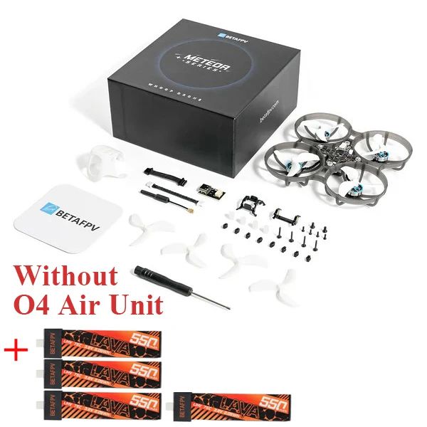 BetaFPV Meteor75 Pro Matrix no VTX BNF ELRS + 4x LAVA 550mAh 1s batteries