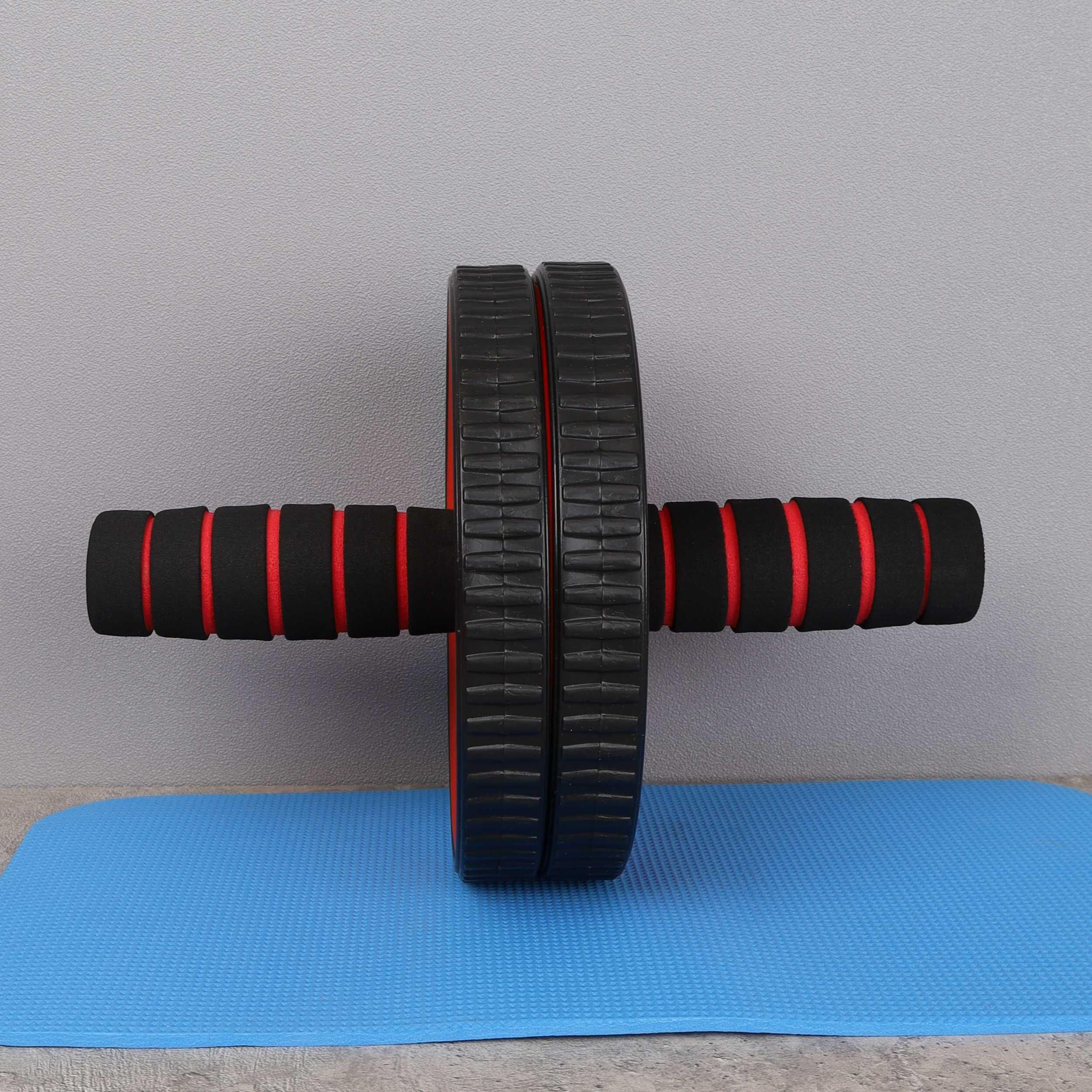 Ролик для пресса Woohooo Core Trainer, коврик для коленей, красный Ролик для пресса Woohooo Core Trainer, коврик для коленей, красный