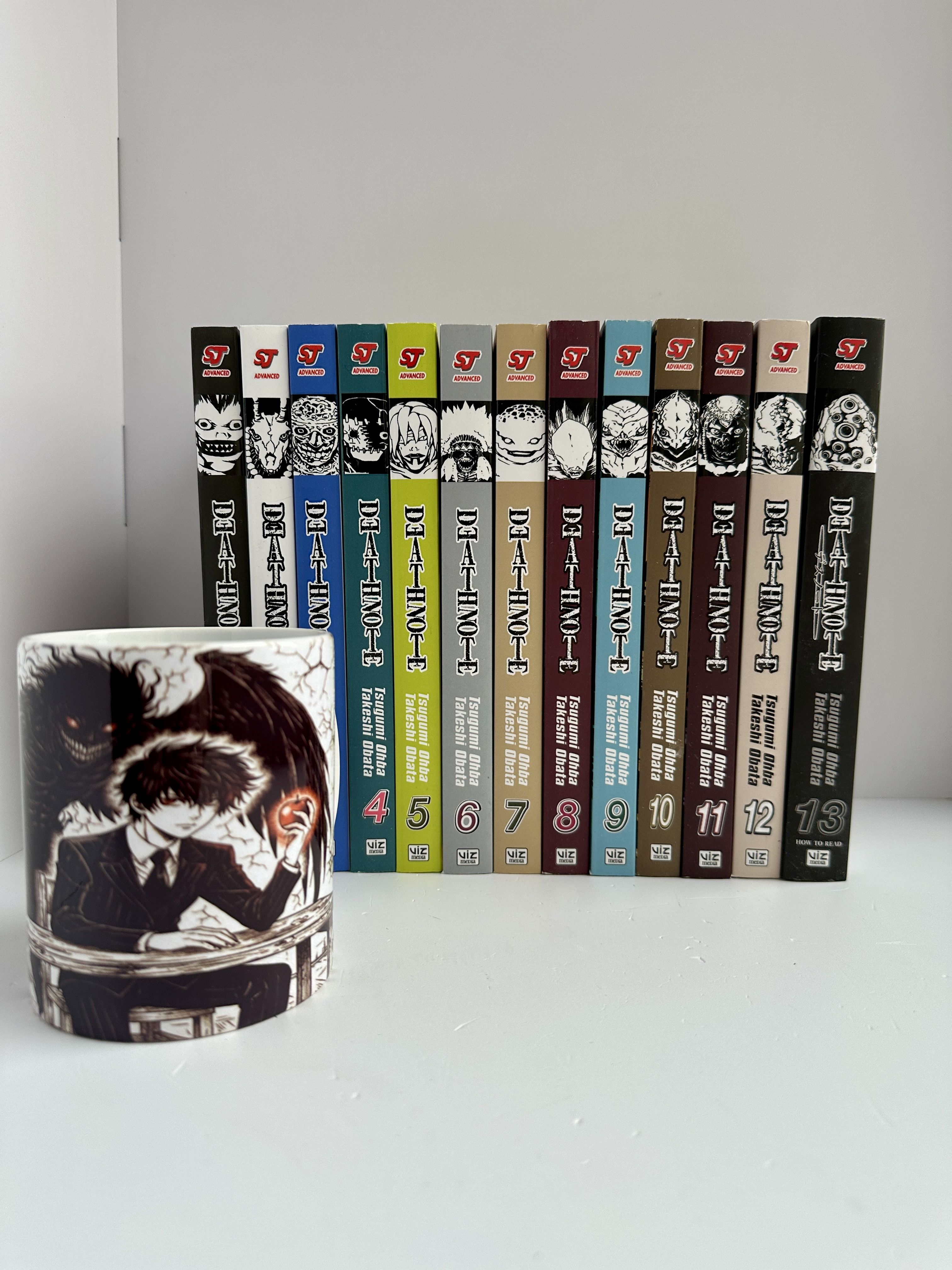 Манга Death Note набор 1-13 части + КРУЖКА, на английском языке