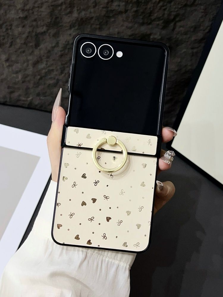 智能手机壳 用于 Samsung Galaxy Z Flip7, 热塑性聚氨酯, 奶油色