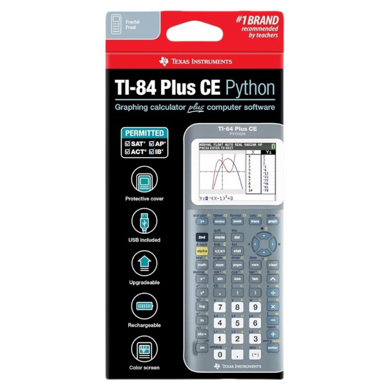 Графический калькулятор TEXAS INSTRUMENTS TI-84 PLUS CE Python Edition ...