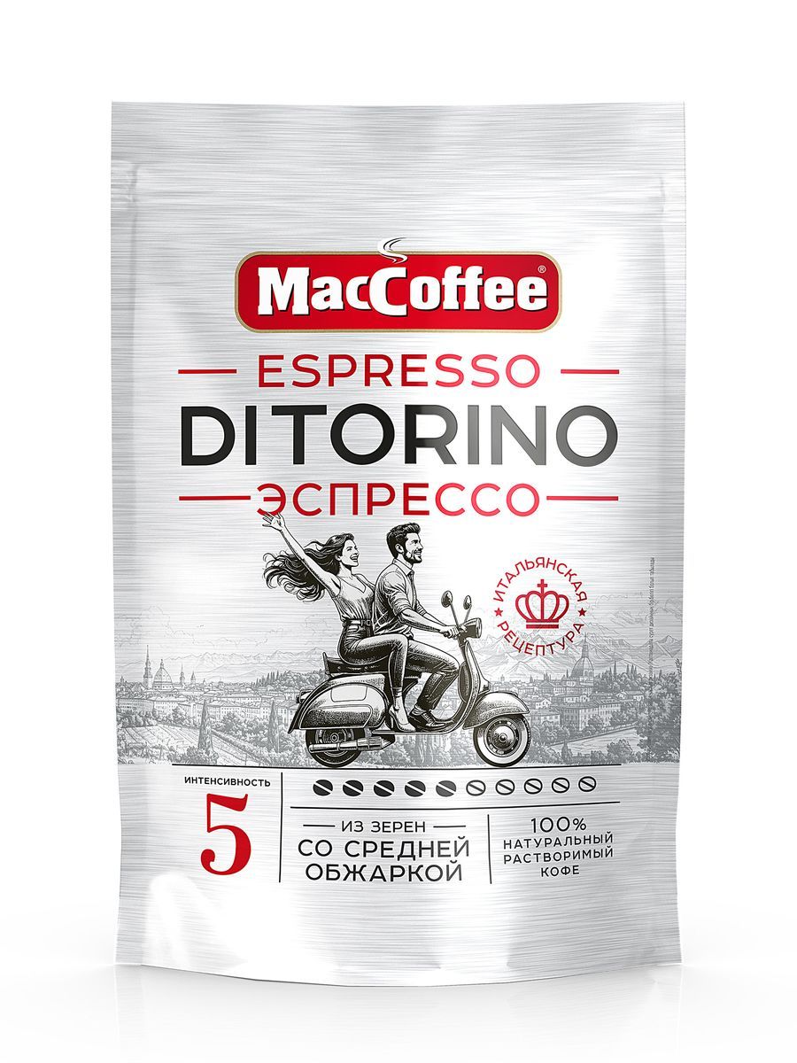 Кофе растворимый MacCoffee Espresso DITORINO, сублимированный, 70г