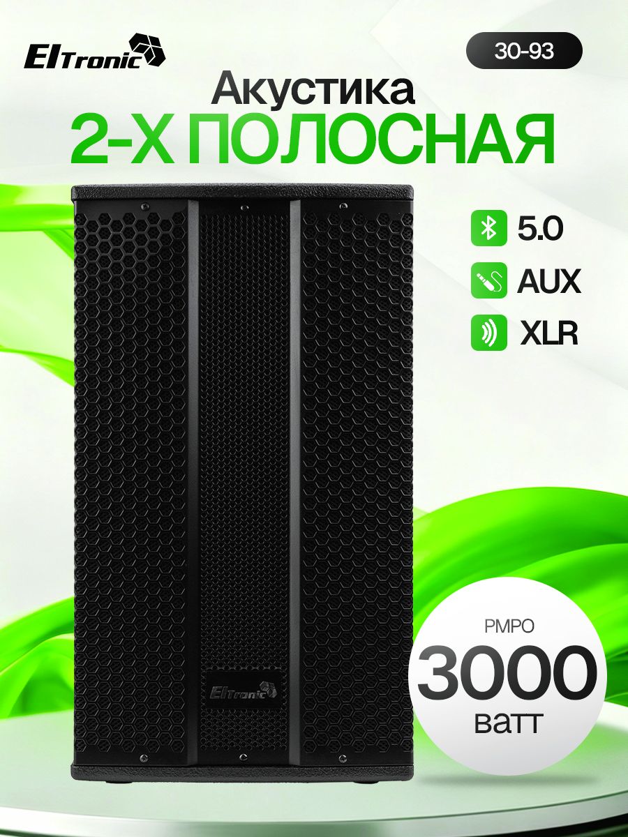 АктивнаядвухполоснаяакустическаясистемаКолонка30-93Ultimate3000динамик1шт/12"/МОНИТОРELTRONICTWS