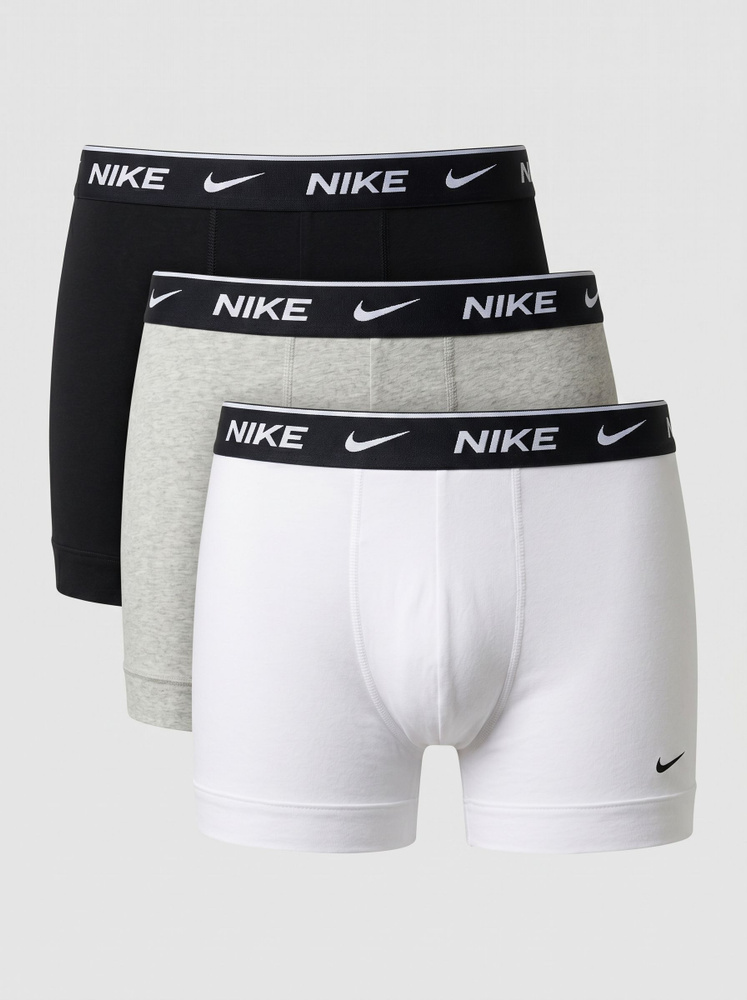 Комплект трусов боксеры Nike Everyday Cotton Stretch Boxer Brief, 3 шт #1