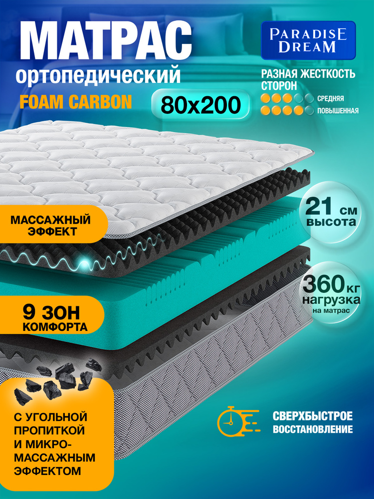 Матрас для кровати беспружинный 80х200 #1