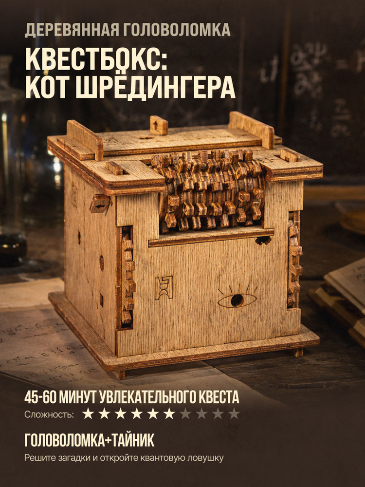Головоломка для взрослых "Квестбокс: Кот Шрёдингера" #1
