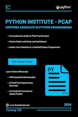 Python Institute - PCAP - Certified Associate in Python Programming (Python Certifications) #1
