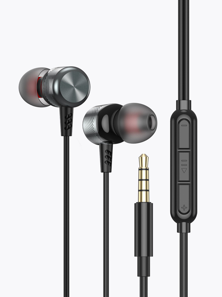 Наушники проводные с микрофоном / Stereo Alum Pro игровая гарнитура для телефона и планшета (iOS/Android) #1