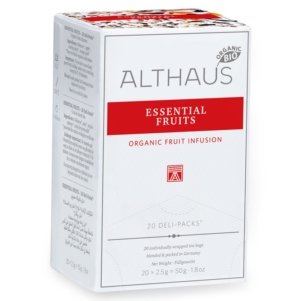 Напиток чайный Althaus Essential Fruits, в пакетиках 20х2,5г. #1