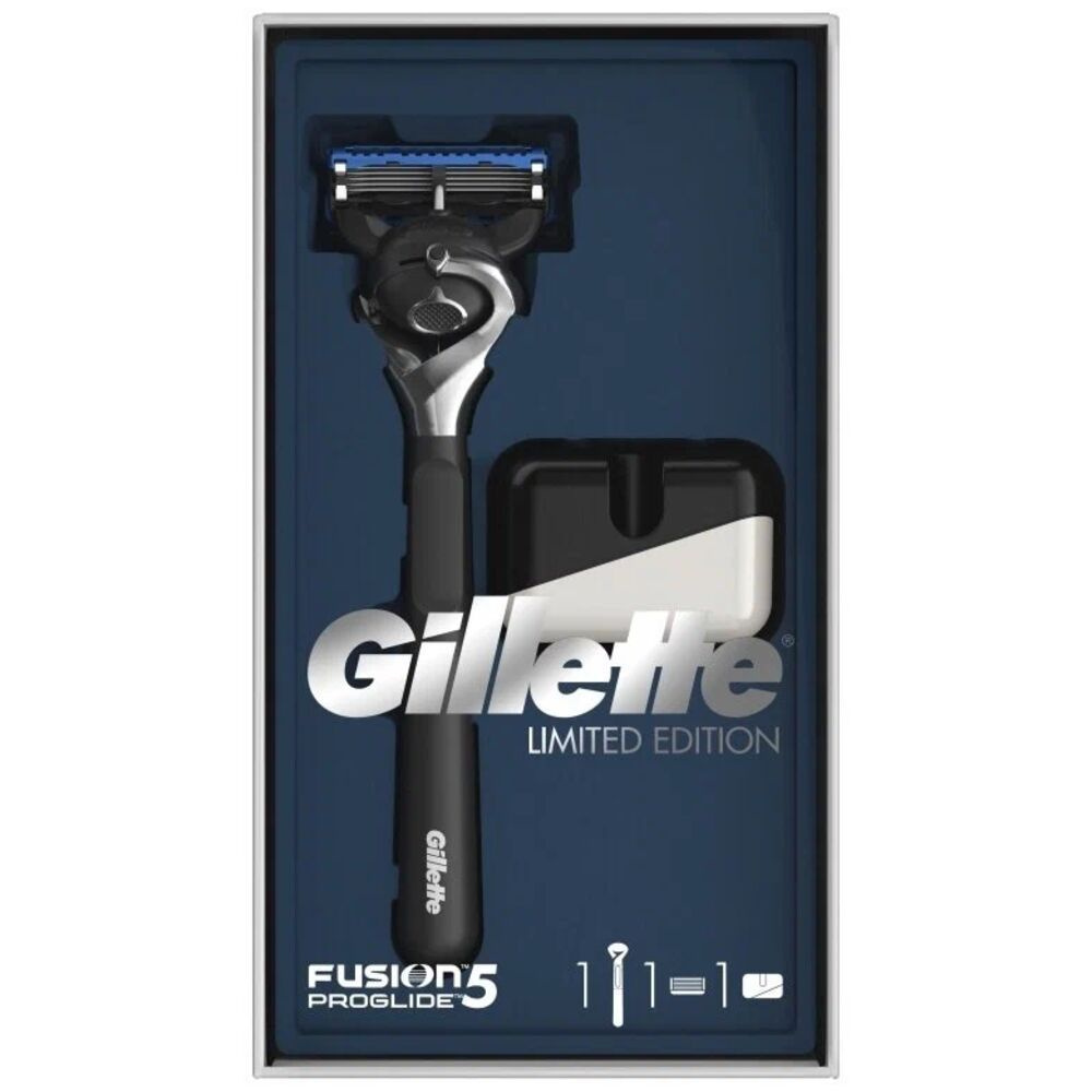 Gillette Подарочный набор Limited Edition (Gillette Станок Fusion5 ProGlide с черной ручкой, 1 сменная #1
