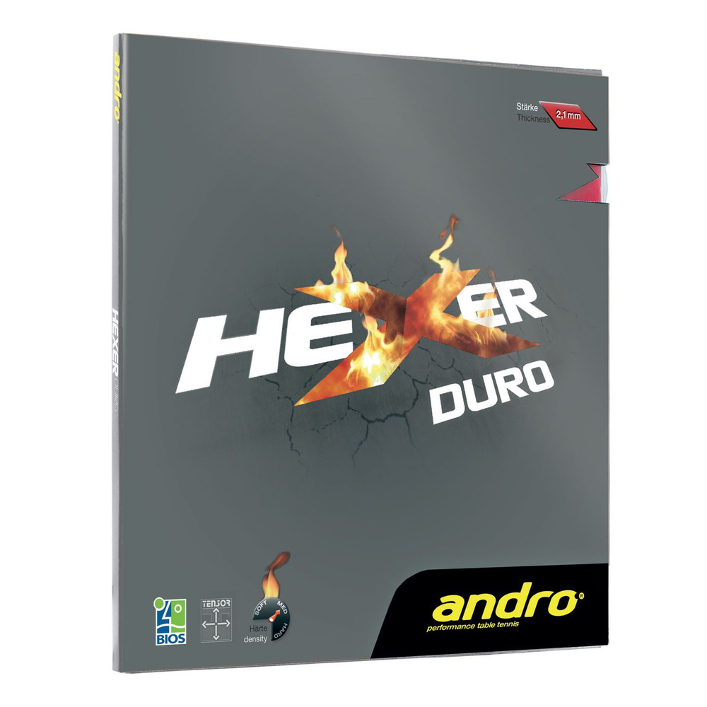 Накладка Andro Hexer Duro, красная 2.1 #1