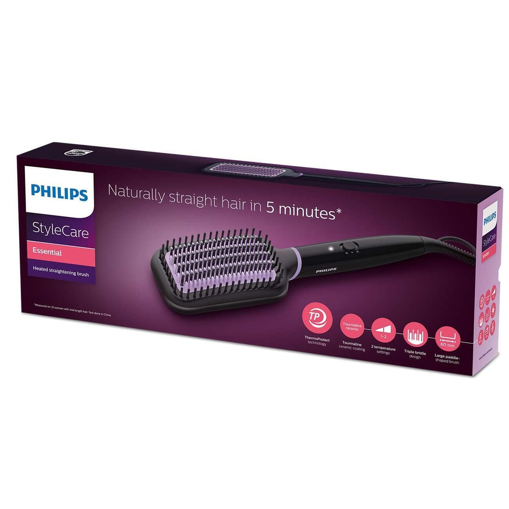 Расческа для выпрямления волос Philips StyleCare Essential BHH880/00 #1