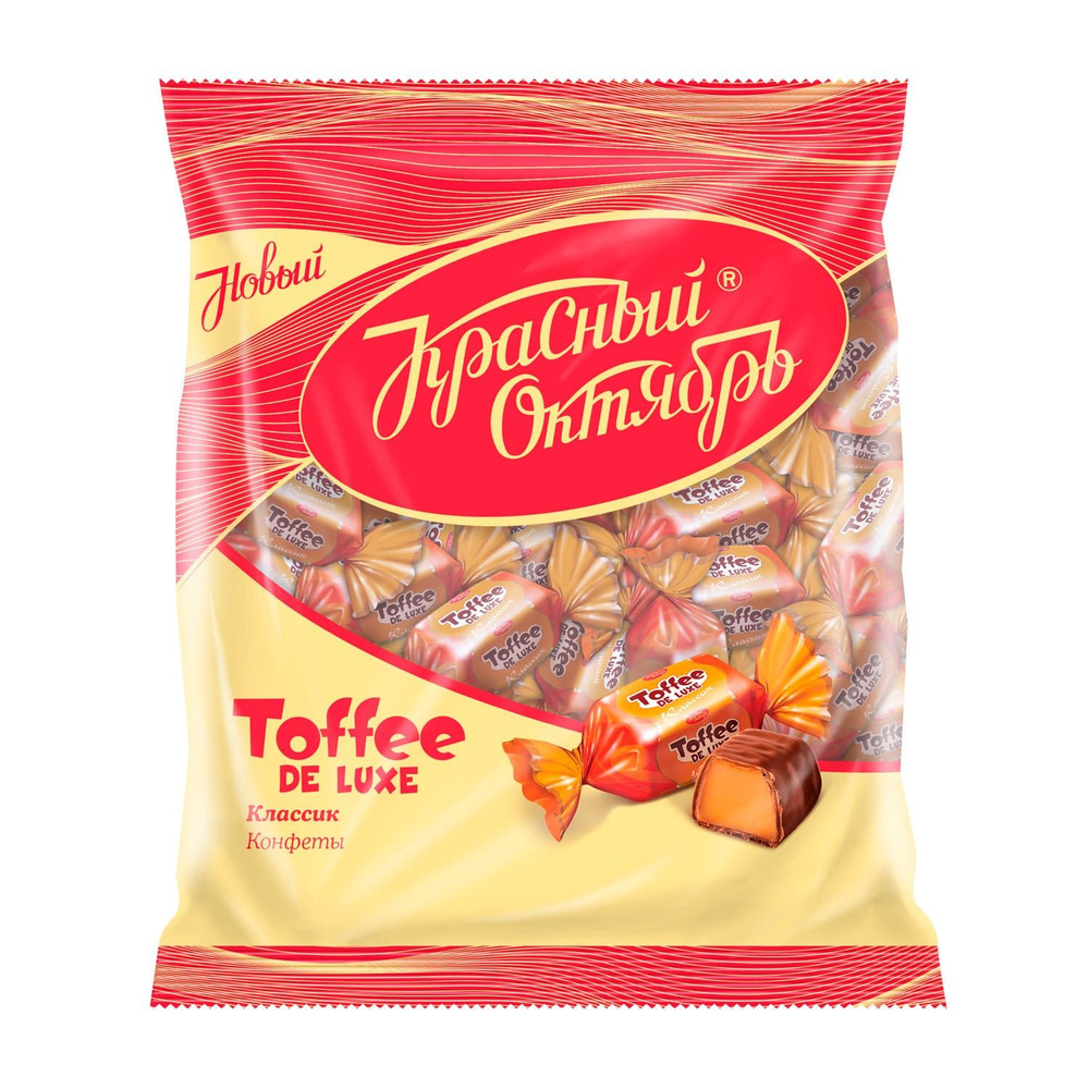 Конфеты TOFFEE DE LUXE классик, Красный Октябрь, 250 гр. - купить с ...