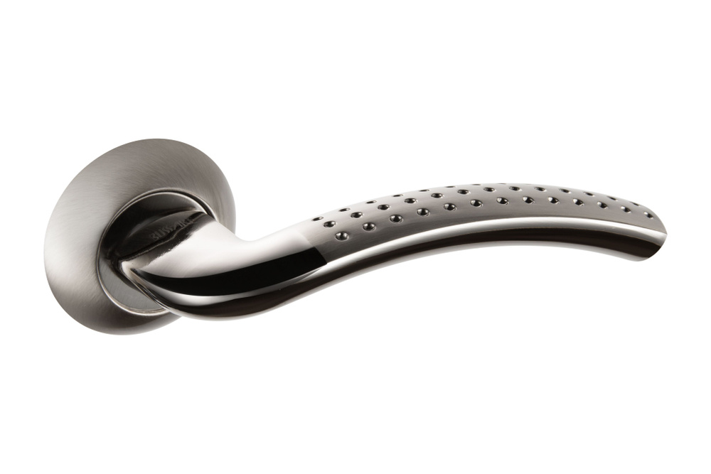 Ручки дверные на круглой розетке Bussare PRATICO A-09-10 CHROME/S ...