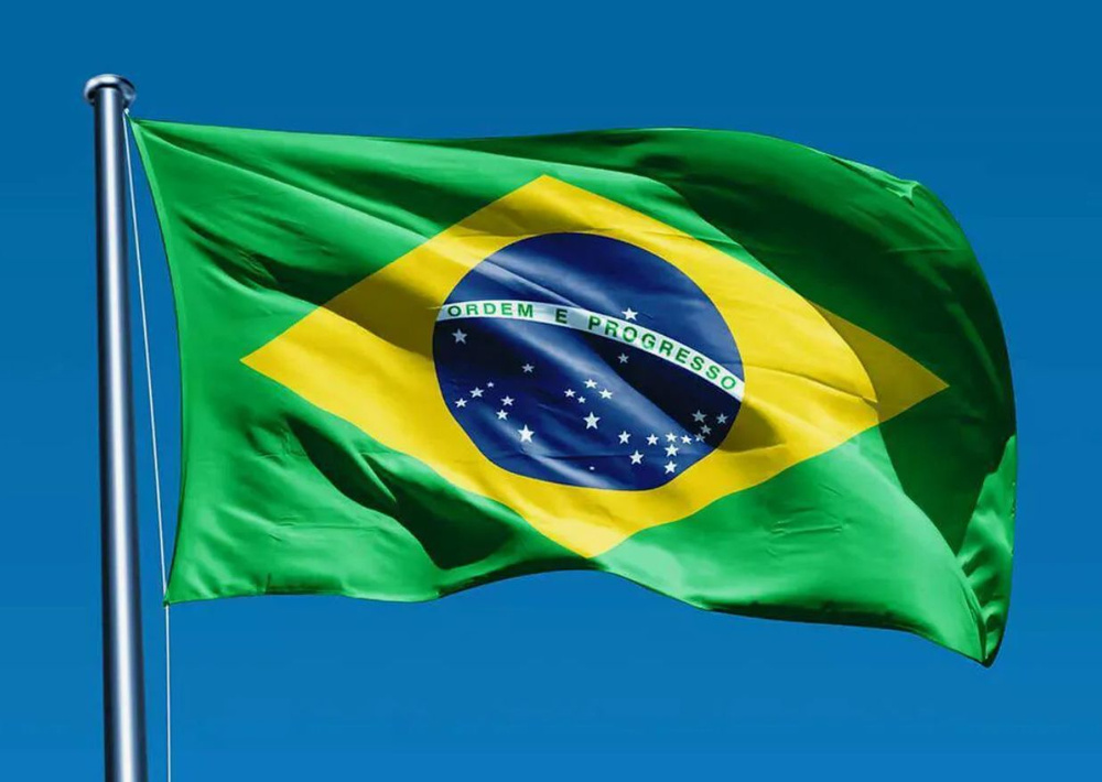 Флаг Бразилии 40х60 см с люверсами #1