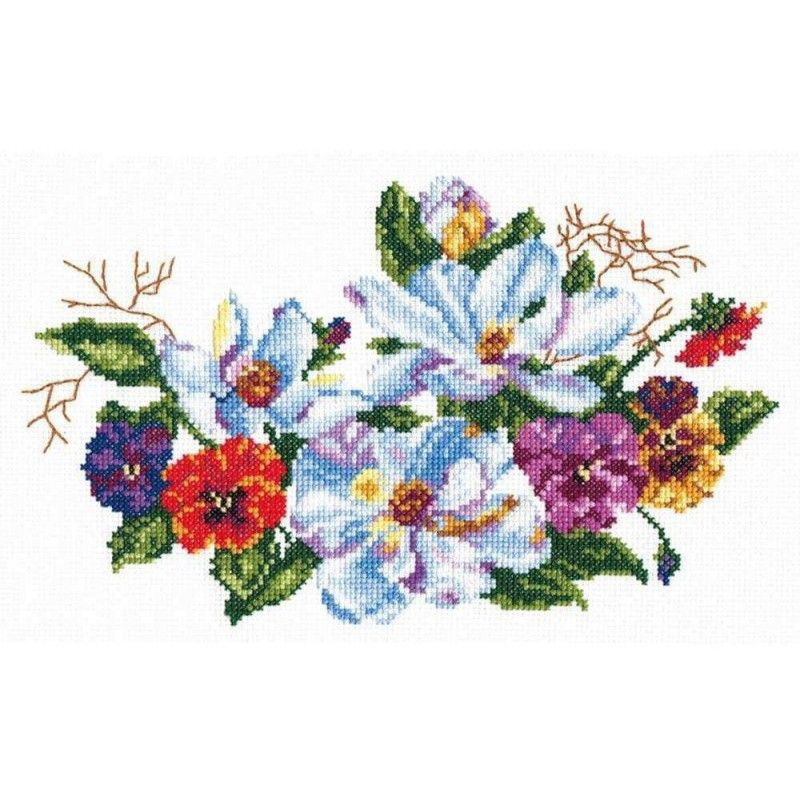 Набор для вышивания крестом "Магнолия", арт. 40-08, 25*16 см, Чудесная ...