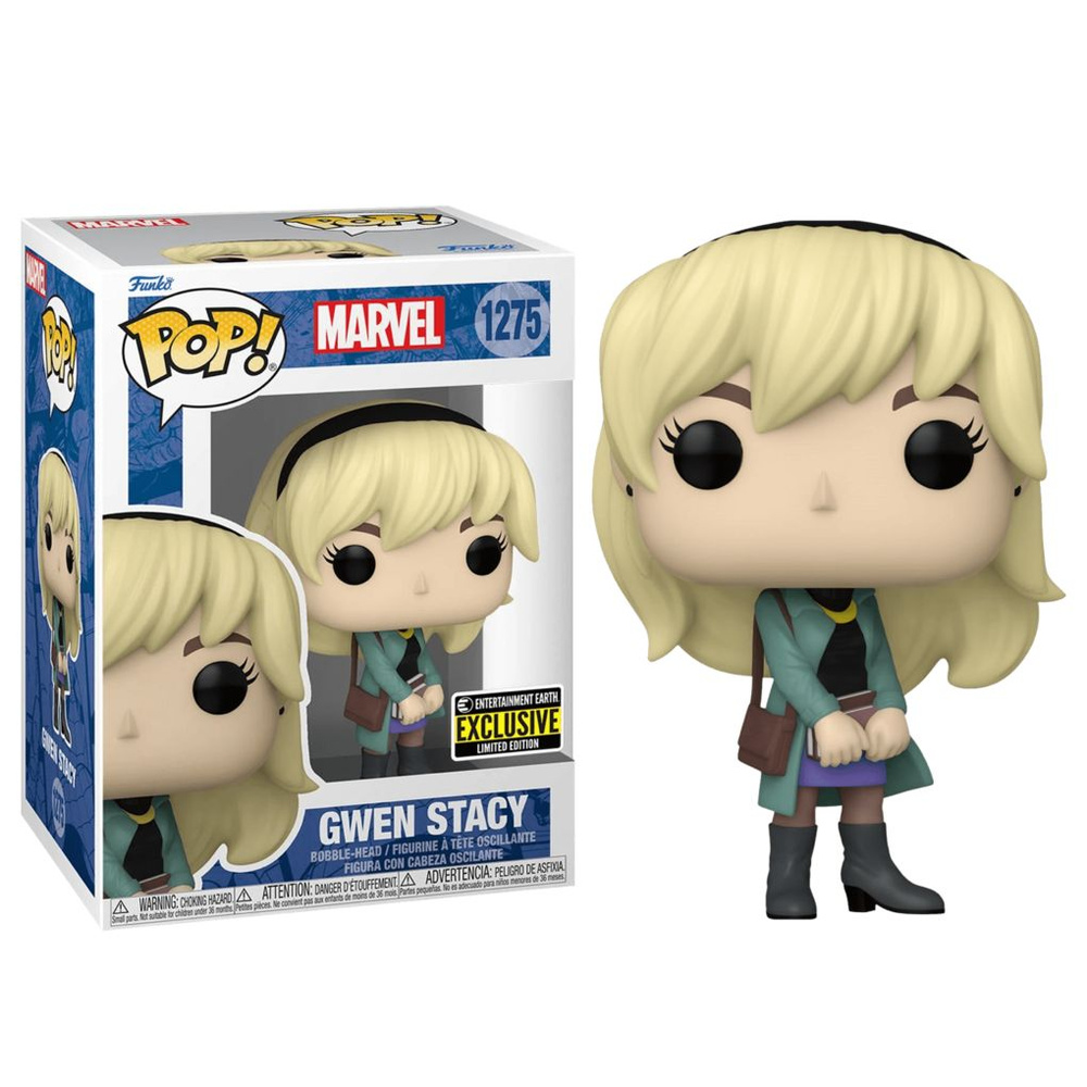 Фигурка Funko POP! Bobble Marvel Comics Gwen Stacy (Стикер EE) Фанко Поп  Марвел Человек-Паук Гвен Стейси - купить с доставкой по выгодным ценам в  интернет-магазине OZON (1434109228)