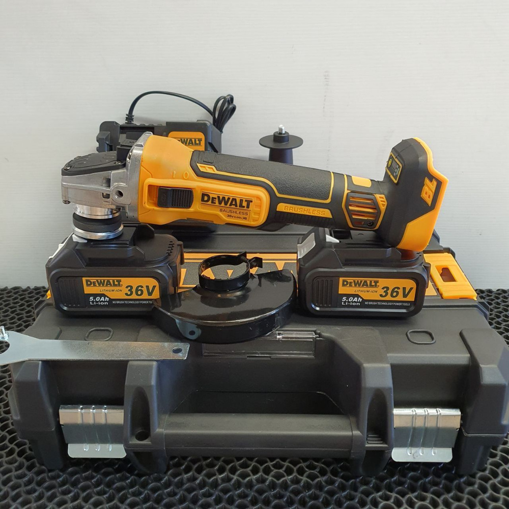 Шлифмашина угловая DeWalt Аккумуляторная болгарка 36V 5Ah/Аккумуляторная  УШМ - купить по низким ценам в интернет-магазине OZON (1284327931)