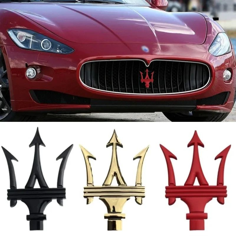 Эмблема Maserati Quattroporte Q4 передняя решетка автомобиля - купить ...