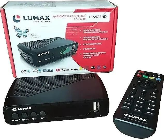 Lumax ТВ-ресивер Ресивер для тв lumax 2123 , черный #1