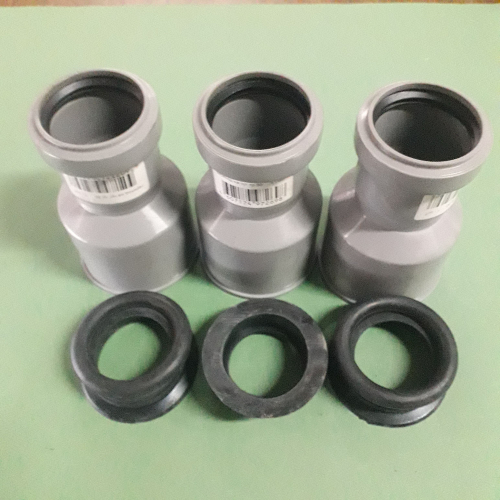 Переходник канализационный для чугунных труб д 50 3 штуки, 21469 ...