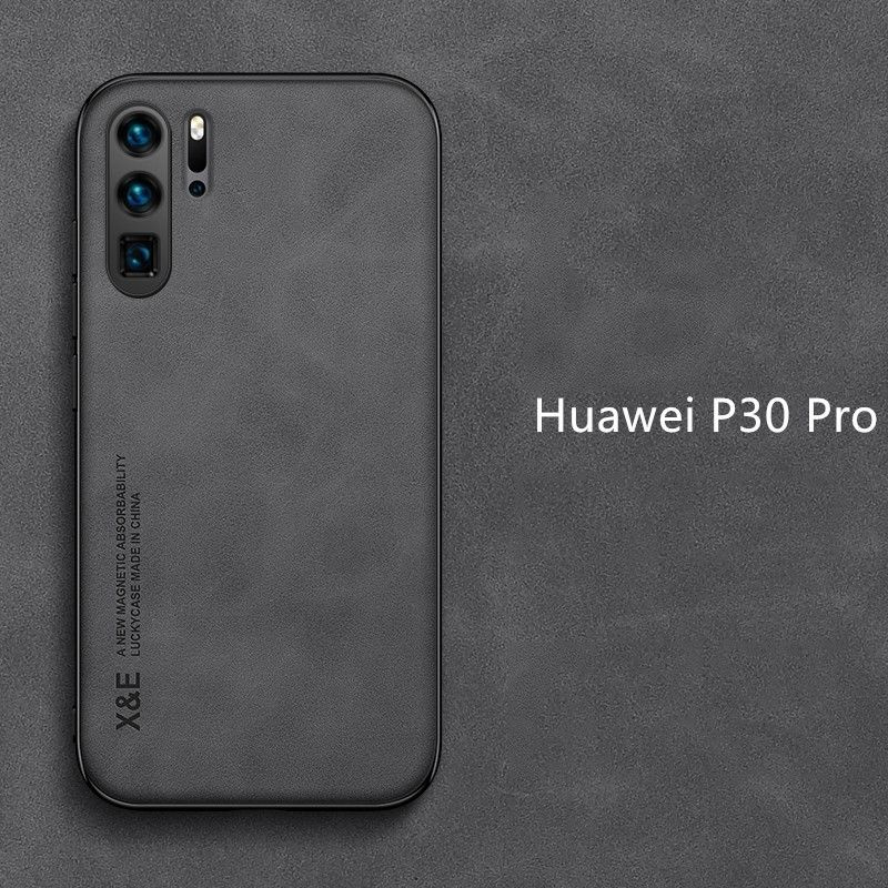 Кожа чехол для Huawei P30 Pro Магнитное притяжение внутри ( Хуавей P30 ...