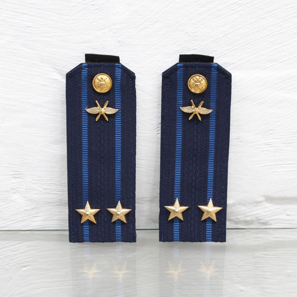 Погоны ВВС, ВКС на офисную форму подполковник в сборе - купить с ...