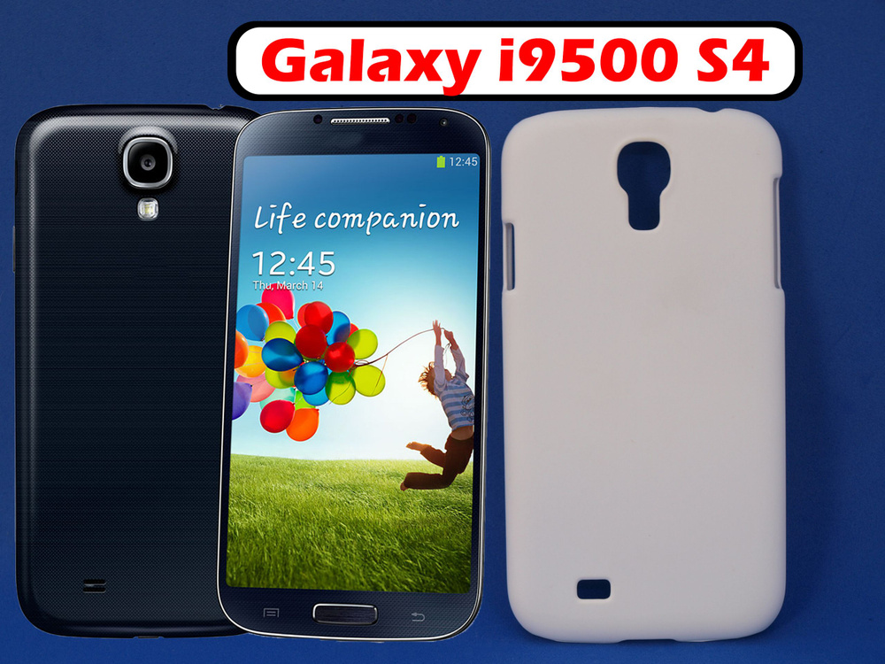 Чехол накладка для Samsung Galaxy S4 i9500 Белый, пластик #1