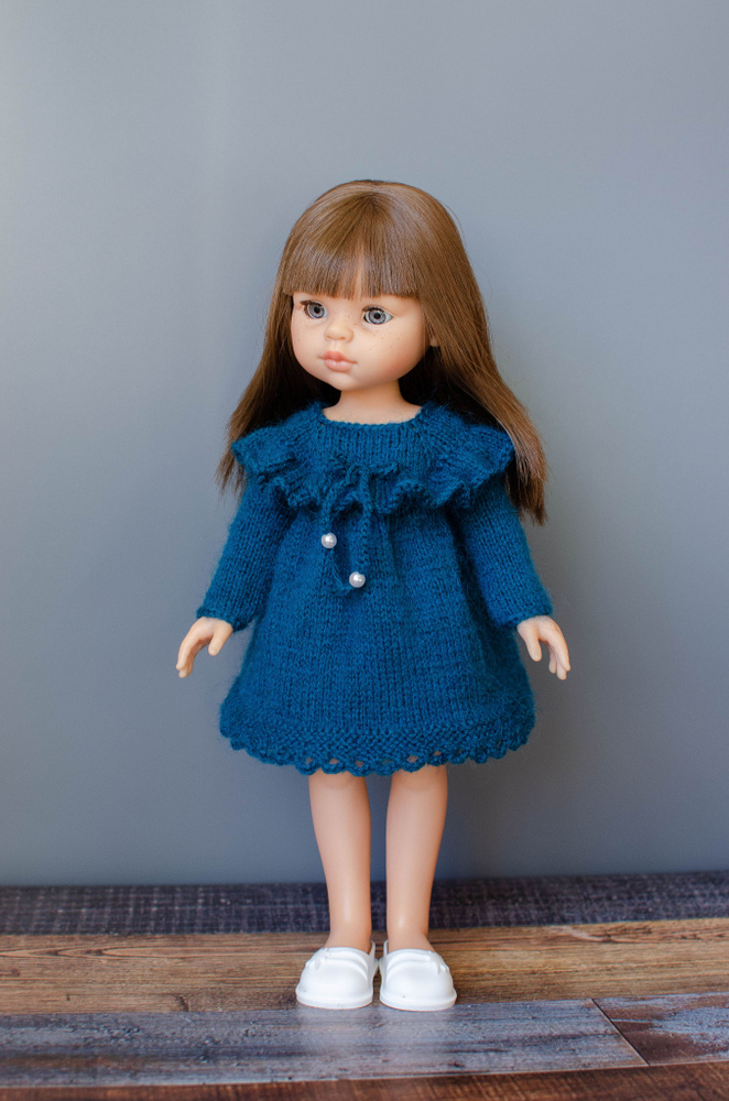 Вязаное платье для куклы Paola Reina - купить с доставкой по выгодным ...