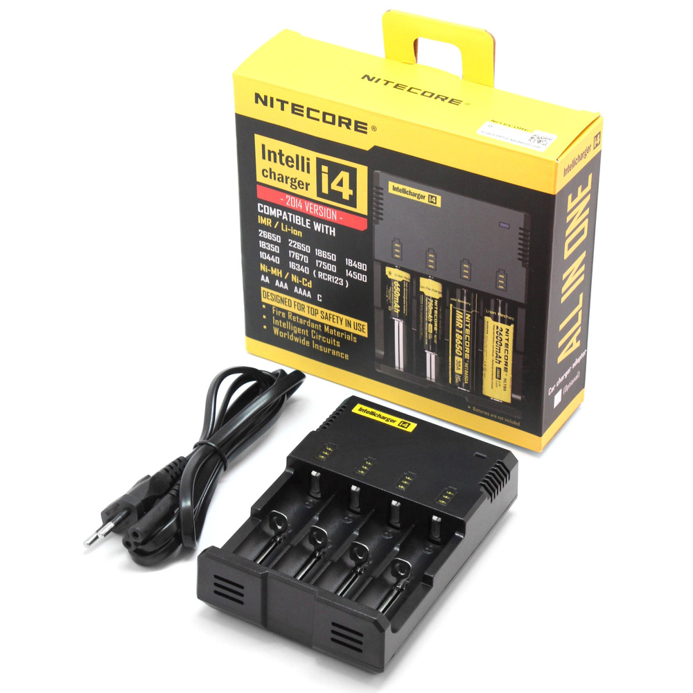 Зарядное устройство для аккумуляторных батареек NITECORE, 1.2 В, 3.7 В ...