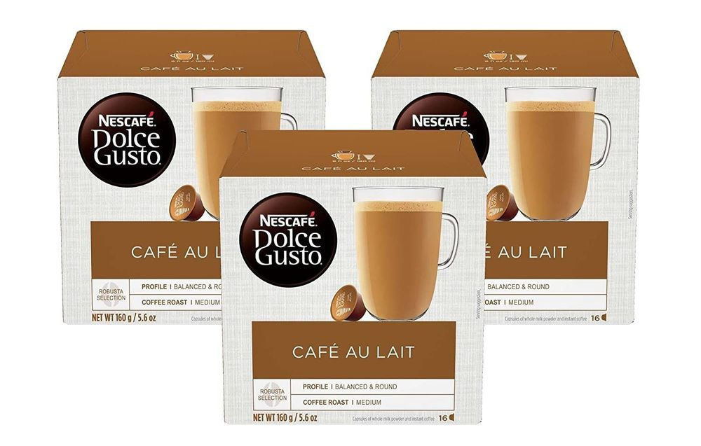 Капсулы Nescafe Dolce Gusto, 3 упаковки по 16шт #1