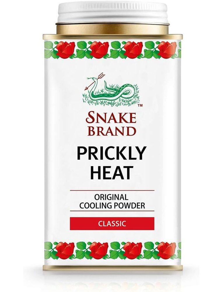 Snake Brand, Prickly Heat, охлаждающая пудра (тальк) для тела, 140 г #1