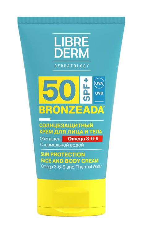 Cолнцезащитный крем для лица и тела с Омега 3-6-9 и термальной водой Bronzeada Sun Protection Face and #1