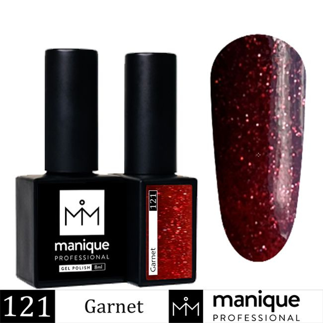 MANIQUE/Гель лак для ногтей Gemstones Garnet 121, 8 мл #1