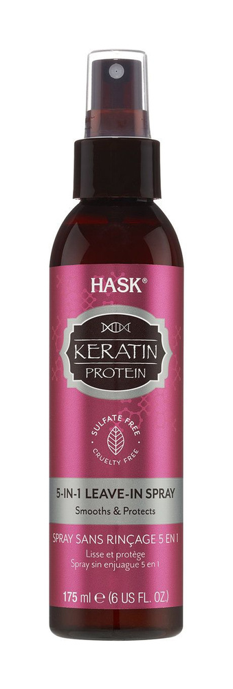 Несмываемый спрей с кератином 5-в-1 Keratin Protein 5-in-1 Leave In Spray Smooths & Protects, 175 мл #1