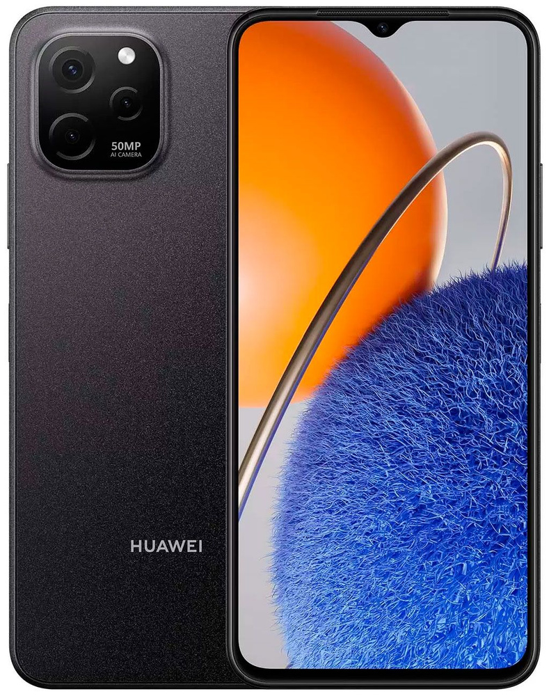 Смартфон HUAWEI NOVA Y61 NEW EVE-LX9N Полночный черный - купить по выгодной  цене в интернет-магазине OZON (1502985186)