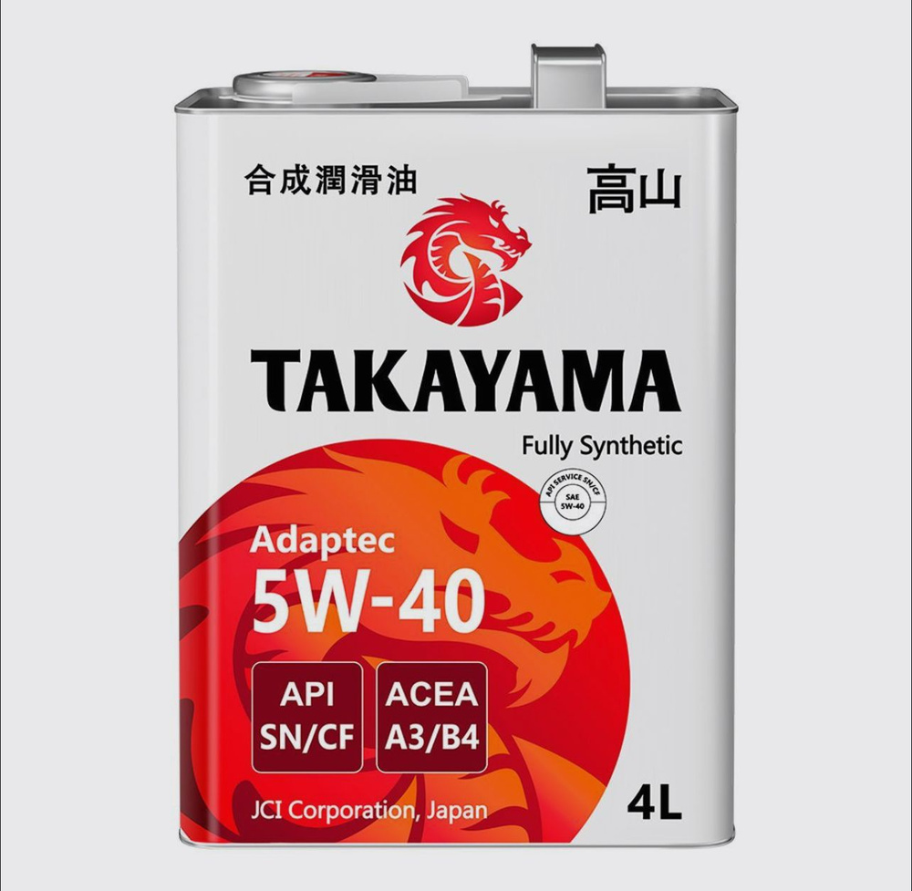 TAKAYAMA adapted acea a3/b4, api sn 5W-40 Масло моторное, Синтетическое, 4 л  #1