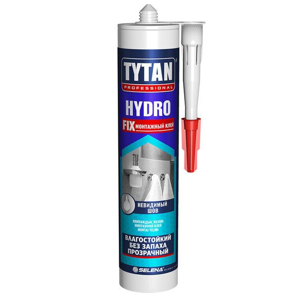 Клей монтажный акриловый Tytan Hydro Fix прозрачный 310 мл #1